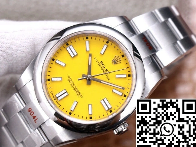 41MM EW Dial M124300-0004 Factory Oyster Yellow Rolex Perpetual 0419